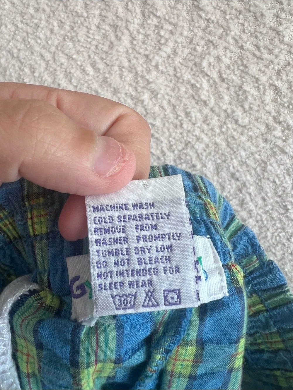Gymboree Vintage Rainbow Tag Plaid 90s Shorts‎ Size 6-7 Years/XX Large